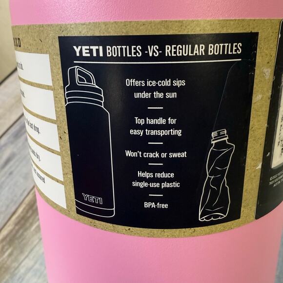 Yeti Rambler 64 OZ Bottle Power In Pink NEW Chug Cap Half Gallon Limited Edition - Picture 10 of 11